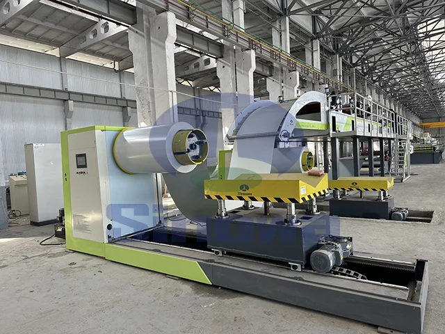 Производственная линия сэндвич-панелей из цветной стали с полиуретановым наполнителем