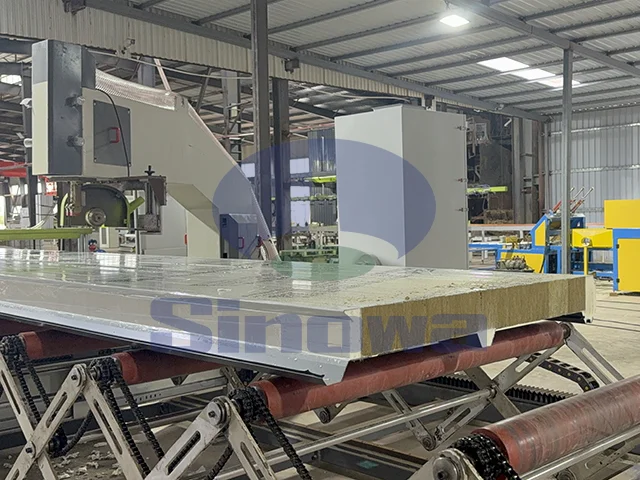 Производственная линия по производству облицованных сэндвич-панелей с наполнителем из каменной ваты