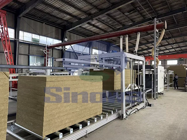 Производственная линия по производству облицованных сэндвич-панелей с наполнителем из каменной ваты