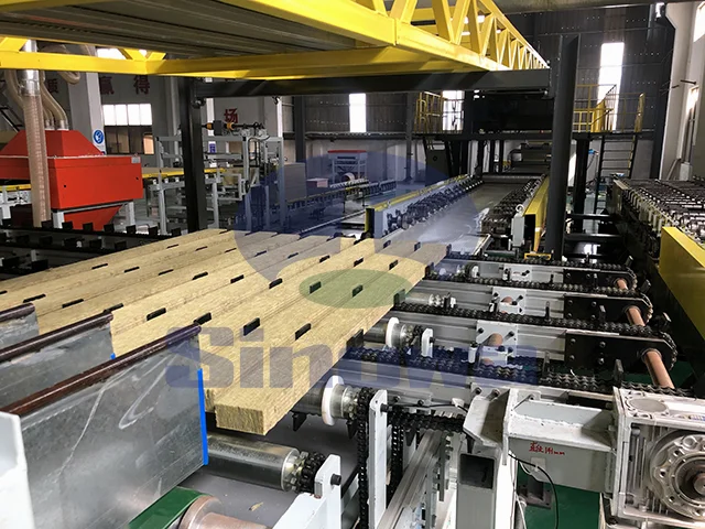 Производственная линия по производству облицованных сэндвич-панелей с наполнителем из каменной ваты