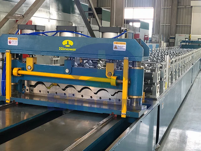 Производственная линия по формовке цветного профнастила