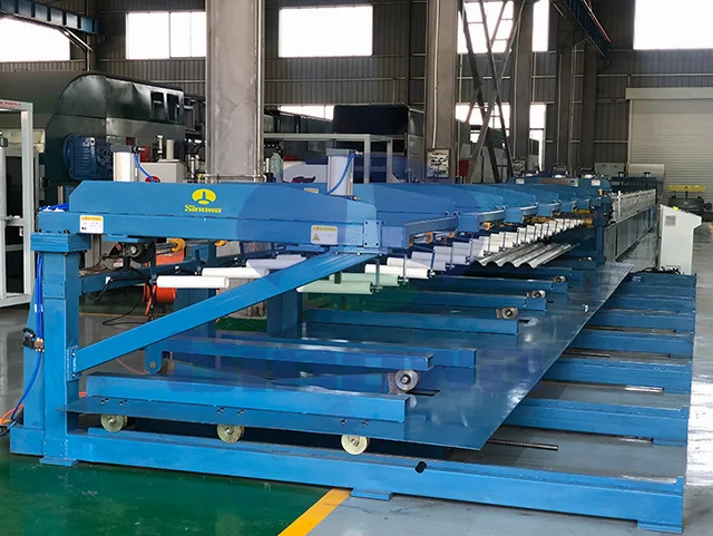 Производственная линия по формовке цветного профнастила